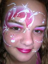 face painting pink mermaids in  St Petersburg FL