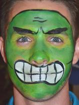Face Painting The Hulk in Sarasota, FL