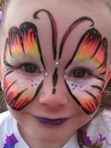 Face Painting Butterfly in Treasure Island, FL