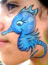 Face Painting Seahorse in Bradenton, FL