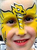 Face Painting of a Dragon in Oldsmar, FL