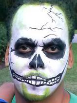 Face Painting of a skull Tampa FL