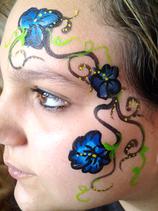 face painting flowers & swirls Dunedin FL