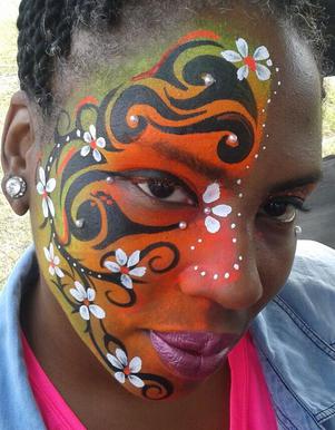 JoAnna Esposito St Petersburg Florida Face Painter Face Painting tribal art